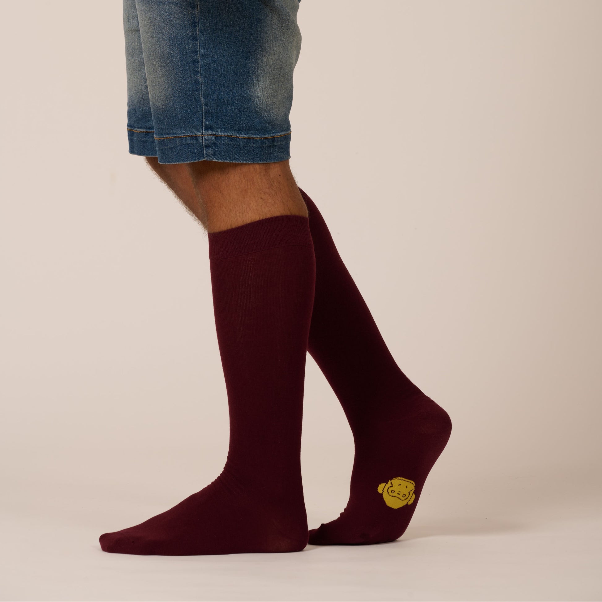 Calzino Bordeaux Lungo