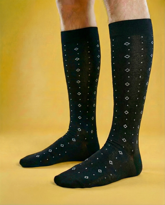 Calzino Bob Esposito Elegante Nero Fantasia