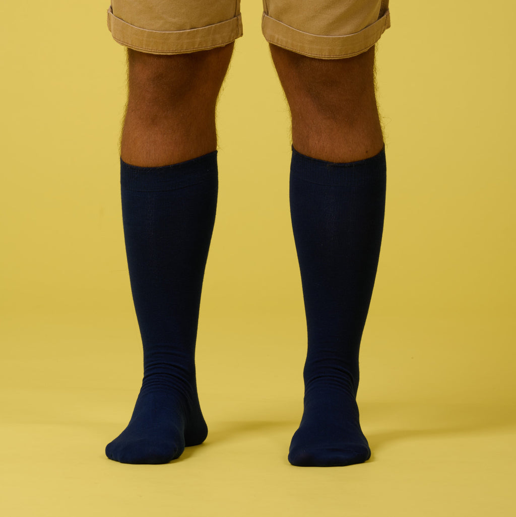 Calzino Blue Navy Lungo